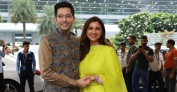 Newlywed couple Raghav Chadha, Parineeti Chopra reach Delhi